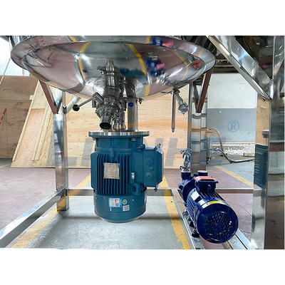 1000L Fixed High Shear Vacuum Emulsifier Mixer Ogrzewanie Reaktor kosmetyczny
