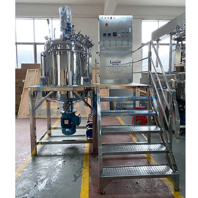 1000L Fixed High Shear Vacuum Emulsifier Mixer Ogrzewanie Reaktor kosmetyczny