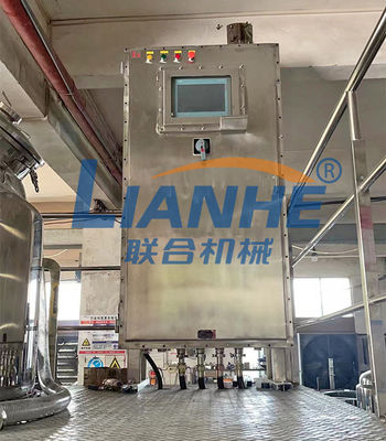 Mikser emulgujący próżniowy 3000L z maszyną do produkcji kremów kosmetycznych z ogniwami obciążnikowymi