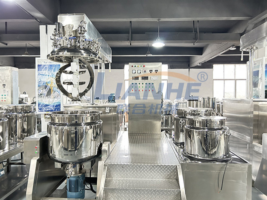 200L hydrauliczna maszyna do mieszania homogenizatora z emulsją próżniową kosmetyczną