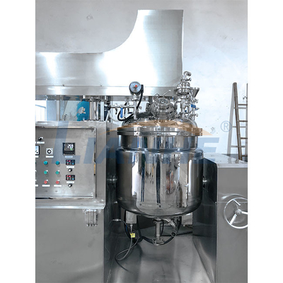 LIANHE Cream Vacuum Emulsifier Mixer 200L SUS316L Homogenizator