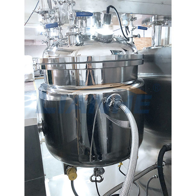 LIANHE Cream Vacuum Emulsifier Mixer 200L SUS316L Homogenizator