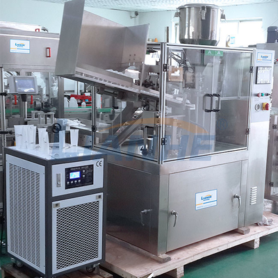 Obrotowa automatyczna maszyna do napełniania rur Aluminiowy materiał ze stali nierdzewnej
