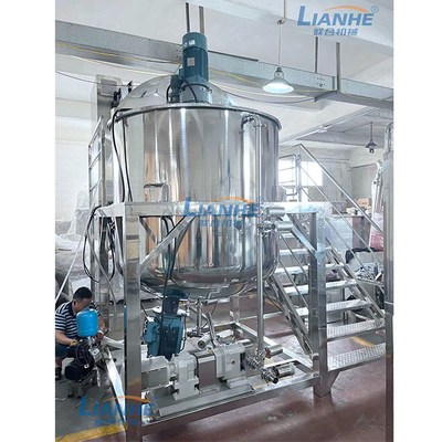 Mydło w płynie 3000L High Shear Emulsifier Mixer Machine Ogrzewanie parowe